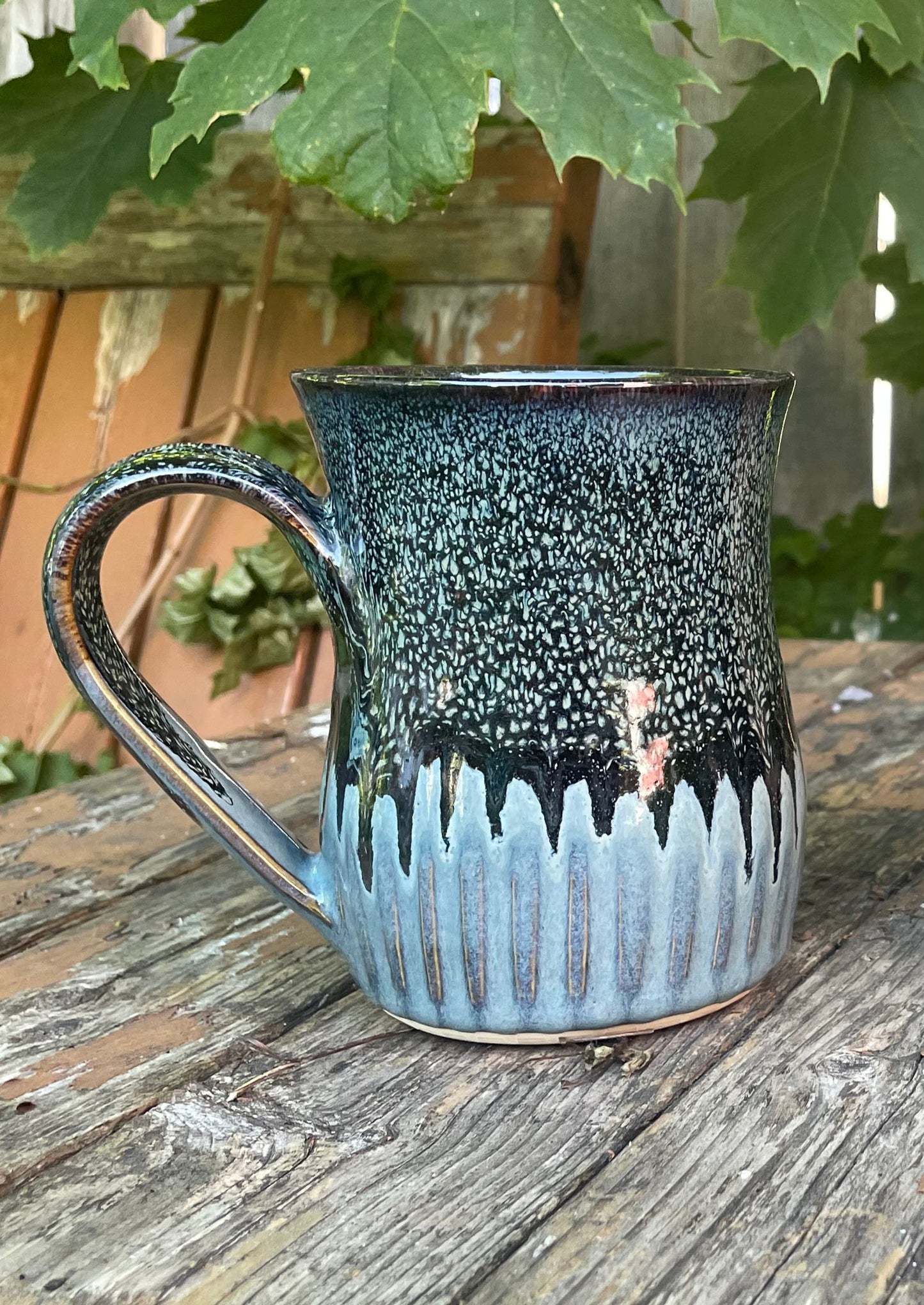 Carved Starry Night Mug
