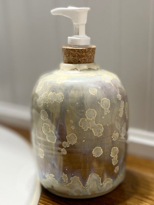 Gold Crystalline Soap Dispenser